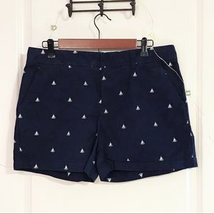 Tommy Hilfiger Navy Cuffed Sailboat Shorts